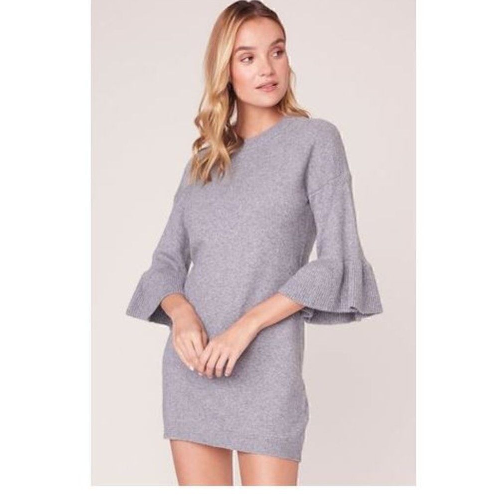 NWT BB DAKOTA Sweater Dress MSRP $108 Grey Size Small